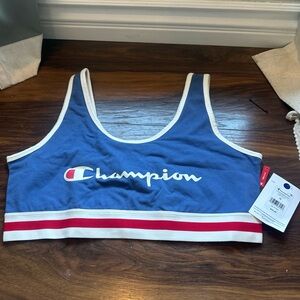 Champion Blue and White Activewear Top